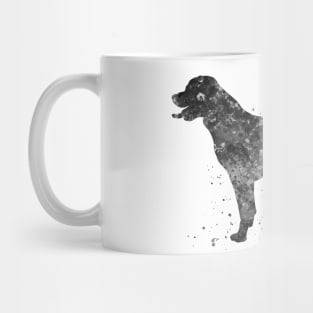 Rottweiler dog black and white Mug